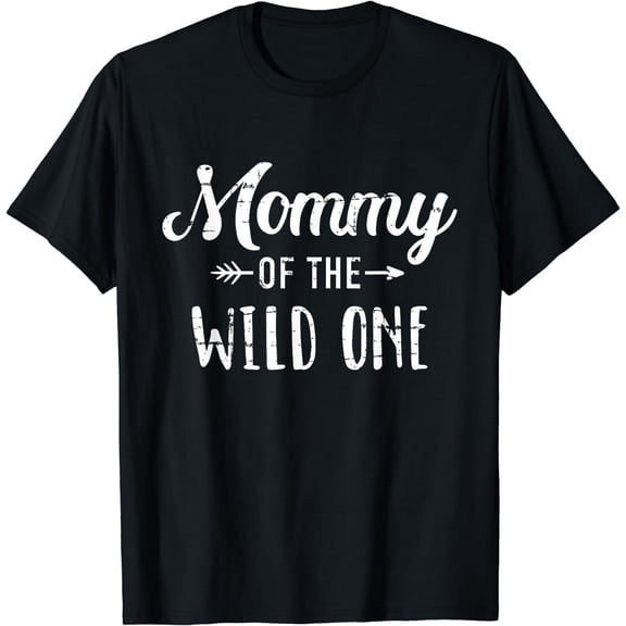 Mommy of the wild one daughter matching family for mom T-Shirt Black 3X-Large