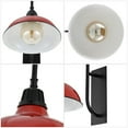 thumbnail image 5 of JONATHAN Y Stanley 12.25" 1-Light Farmhouse Industrial Indoor/Outdoor Iron LED Gooseneck Arm Outdoor Sconce, Red, 5 of 7