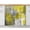 Yellow Gray, variant on Purple Grey Cabinet Curtains 10"W x 11"L, Abstract Art Oil Painting Modern Geometric Sink Skirt for Bathroom Kitchen Self Adhesive, Desk Privacy Short Curtain for Shelves Closet Table Storage