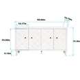 thumbnail image 4 of Wooden accent cabinet in entryway | With decorative doors, enhances home's style, 4 of 6