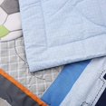 thumbnail image 2 of Sweet Baba Soft Cotton Blue Crib Bedding Set for Baby Boys,All-Star MVP 3 PC Crib Set, 2 of 7