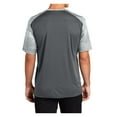 thumbnail image 3 of Yellow Rooster Men's CamoHex Colorblock Polyester T-Shirts Iron Grey/ White 4XL, 3 of 4