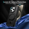 thumbnail image 5 of Dteck for iPhone 11 Pro Case with Invisible Built in Stand & Ring Holder,Military Grade Drop Protection Shockproof Hybrid Case for iPhone 11 Pro,Black, 5 of 8