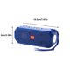 thumbnail image 5 of Injueey Altavoz Bluetooth portátil inalámbrico estéreo bajo caja de música altavoz exterior soporte TF/FM Radio/USB/AUX con linterna Cables de audio/vídeo Azul, 5 of 6