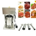 thumbnail image 5 of Techtongda 10L Commercial Electric Sausage Stuffer Meat Filler Sausage Making Machine with 4 Filling Funnels Stainless Steel, 5 of 11