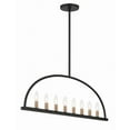 thumbnail image 6 of ABB-3007-BK Crystorama Lighting Abbott - 8 Light Chandelier-Black Finish, 6 of 18