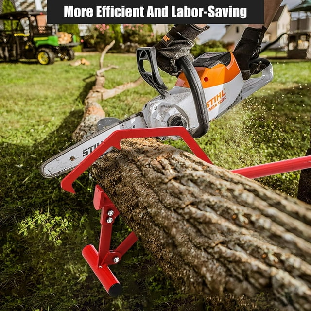 Royalbelle 51 Inch Timberjack,Adjustable Log Lifter,Heavy Duty Steel Log Roller Cant Hook Tool with 11 Inch Non-Slip Grip Handle,Logging Tool for Rolling,Red