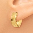 thumbnail image 3 of 14k Yellow Gold Hinged Hoop Earrings Round, 3 of 8