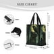 thumbnail image 3 of Disketp MoonNight Sky Crow Bolsa Tote de Lona para Mujer, Bolso de Hombro y Cruzado con Cierre de Cremallera, 3 of 7