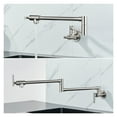 thumbnail image 4 of Black Rotated Kitchen Sink Cold Water Tap Faucet Solid Brass Basin Sink Swivel Faucets Wall Mounted Pot Filler Faucet ,bar Laundry RV Farmhouse, 4 of 7