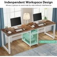 Tribesigns 78" Computer Desk, Extra Large Two Person Office Desk with