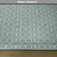 thumbnail image 6 of Ambesonne Retro Place Mats Set of 4, Delicate Floral, Standard Size, Pale Sage Green White, 6 of 6
