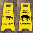 thumbnail image 3 of Cat Vomit Sign, Dog Vomit Sign, Funny Cat Signs Decor, Yard Warning Sign, 3 of 5