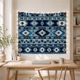 thumbnail image 3 of Geometric Diamond Pattern on Symmetrical Banded Background, Calming Boho for Native Art Lovers, Southwestern Wall Decor, Housewarming Gift Tapestry Wall Hanging for Bedroom and Living Room, 3 of 4