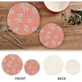 thumbnail image 4 of Beautiful Daisy Placemats Set of 2, Woven Washers, Cotton, Round Large Pot Holder, Heat Resistant, for Pot Countertops Home Decor, 4 of 7
