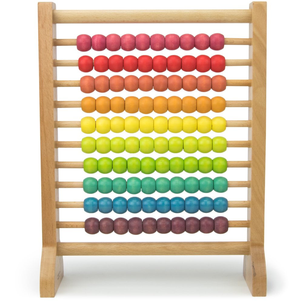 Wooden Abacus Classic Counting Tool, Counting Frame Educational Toy