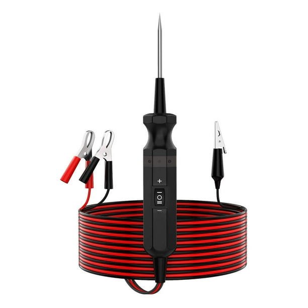 Probador de circuito eléctrico para coche DY18, protección contra sobrecarga de 12/24V CC 10A con sonda de alimentación, Cable de 4M Jadeshay A
