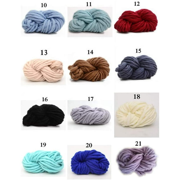 DIY Sewing Thread Wool Yarn Knitting Wool Thick 1 Ball Chunky Wool Yarn Super Soft Bulky Arm Knitting Crocheting Accessary 8