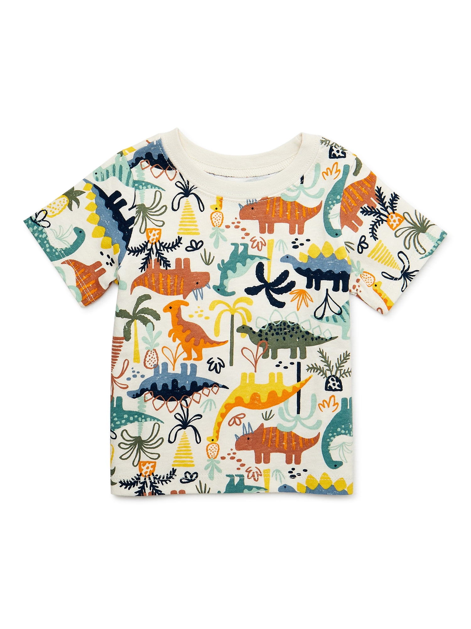 Garanimals Baby Boy Short Sleeve Print T-Shirt, Sizes 0-24 Months