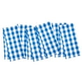 thumbnail image 3 of Arkwright 6 Pack of Buffalo Plaid Kitchen Towels - 20 x 30 - Blue & White, 3 of 6
