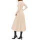 thumbnail image 5 of Vestido PRETTYGARDEN 2025 de manga larga, largo midi estilo línea A en beige, talla S, 5 of 8