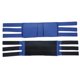 thumbnail image 4 of Reposapiés para silla de ruedas, correa de sujeción para piernas ajustable y antideslizante, cinturón de seguridad (azul, tamaño promedio), 4 of 14