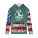 thumbnail image 3 of Sudadera con capucha para hombre, informal, con cordón, estampado navideño, deportiva, blusa de poliéster, 3 of 4