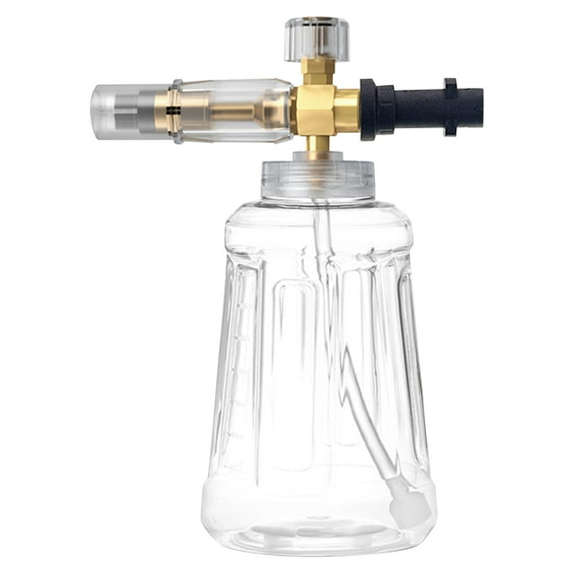 Hervidor PA transparente,lavadora de 1000ML,hervidor de espuma para lavado de coches,pulverizador de espuma de agua de alta presión se puede ajustar