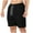 Black, variant on hotojiny Men's Corduroy Shorts Spring Casual Elastic Waist Drawstring Lightweight Short Pants with Pockets Comfort Beachwear