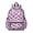 Butterfly and Floral Purple Pattern, variant on Butterfly and Floral Purple Pattern Cute School Backpack with Padded Back and Adjustable Shoulder Straps 13.4"x11"x4.7"