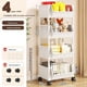 thumbnail image 2 of Estantería de 2 Niveles para Refrigerios Domésticos, Carrito de Almacenamiento, Cesta para Frutas y Verduras de Cocina., 2 of 5