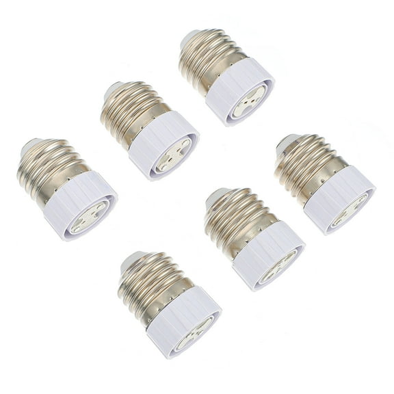 6pcs Lamp Bulb Adapter Lamp Socket Converters Lamp Holder Adapter (E27 to MR16)