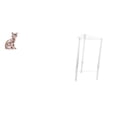 thumbnail image 1 of Figura de escritorio,Estante de estatua de gato para escritorio,oficina,decoración del hogar,Mesita de noche,Mesa auxiliar de acrílico transparente,mesa auxiliar transparente de 2, 1 of 8