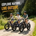 thumbnail image 4 of AMYET 1000W Electric Bike, 20" Fat Tire Ebike 28MPH 48V 15Ah E-Mountain Bicycles UL2849 Black, 4 of 10