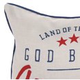 thumbnail image 2 of Jordan Manufacturing 18" x 18" Cream God Bless Reversible Outdoor Throw Pillow, 2 of 9