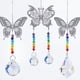 thumbnail image 5 of 2 piezas de prismas de bola de cristal con forma de mariposa para atrapar el sol, para candelabros, decoraciones de ventanas de jardín, 5 of 5