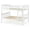 White, variant on Solid Pine Twin Over Twin Bunk Bed with Ladder & Full-Length Safety Rails — Convertible to 2 Twin Beds — Holds 250 lbs per Bunk — Kids & Teen Bed Frame, No Box Spring Needed
