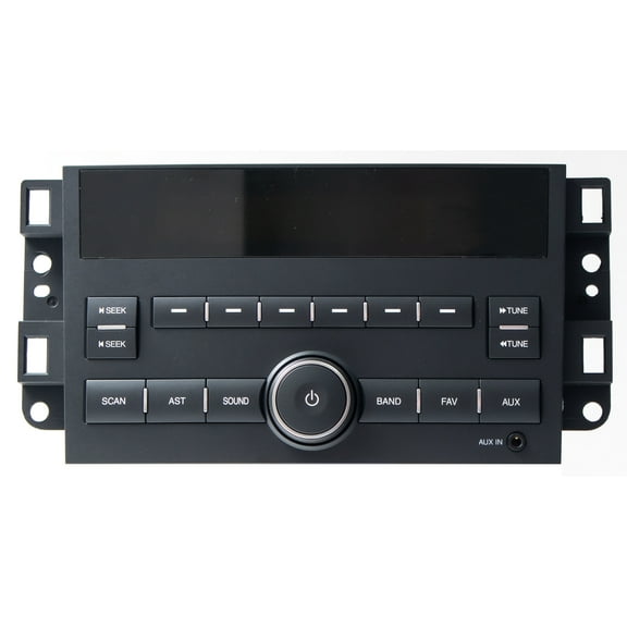 Restored 2007 Chevrolet Aveo AM FM Radio Receiver Auxiliary Model Number 96806774 Opt UM7 (Refurbished)
