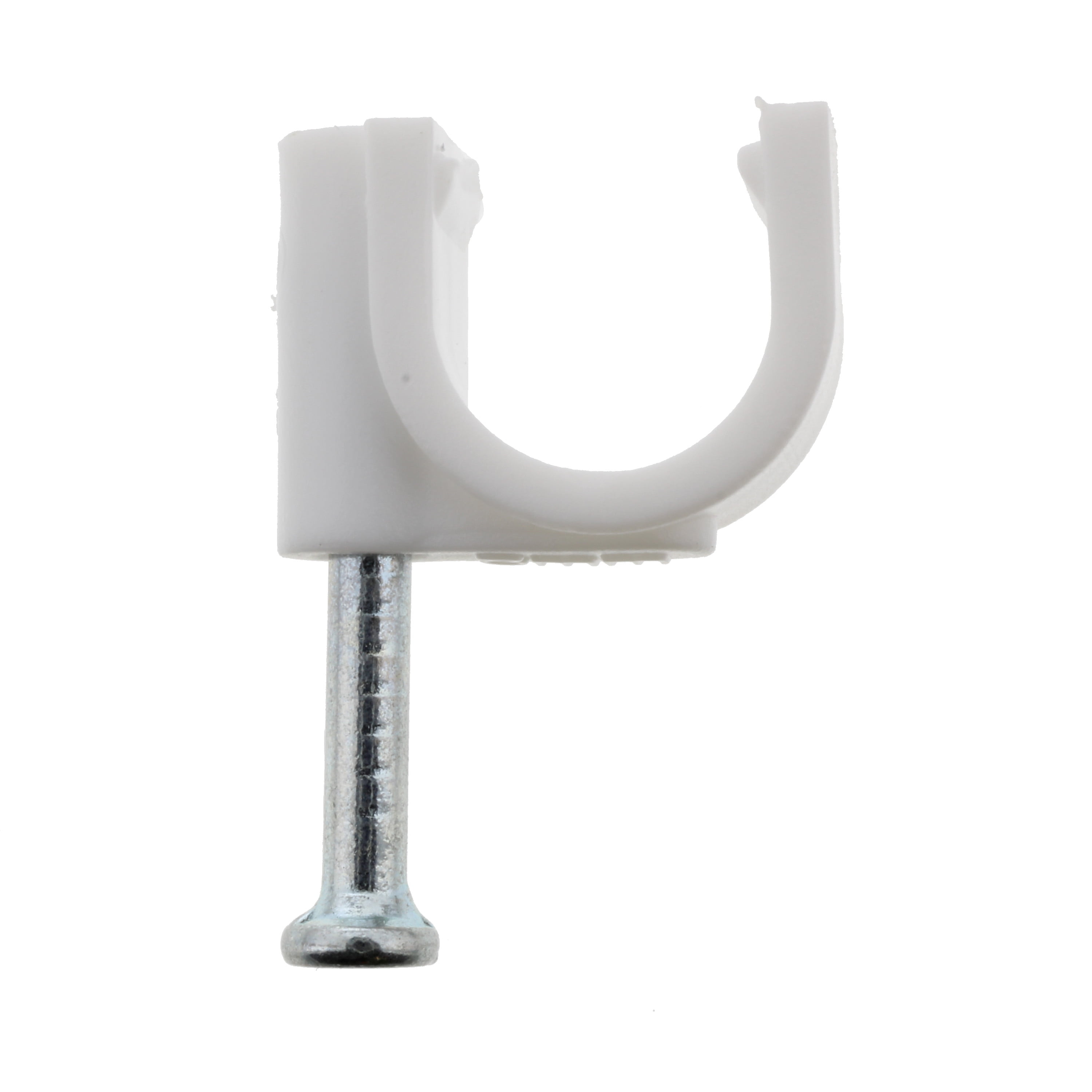 Bulldog Hardware Coaxial Cable Staples, White, 20 Pack