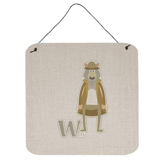 Alphabet W for Wolf Wall or Door Hanging Prints