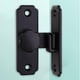 thumbnail image 4 of Pestillo de hebilla para puerta corredera de granero, de acero inoxidable con tornillos, cerrojo para puerta, para cerca, jardín, Negro BLESIY Cerradura de puerta de granero, 4 of 8