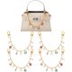 thumbnail image 1 of 4 piezas de cadena extensora para bolso con diseño de estrella de mar y concha, con temática oceánica, para bolsos decorativos., 1 of 9