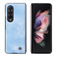 thumbnail image 5 of Allytech Thin PU Leather Case for Samsung Galaxy Z Fold 3 5G (2021), Lightweight Front PC Frame Anti-Scratch Foldable Folio Protective Case for Samsung Z Fold 3 (7.6 inch), Lightblue, 5 of 7