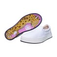 thumbnail image 5 of MaCae Unisex Canvas Slip On Fashion Shoe With Unique Sole, Cute Shoes, Canvas Shoes, Slip On Sneakers, Skateboard Shoes, Slip On Tennis Shoes - White/Jaguar, 12M/13W, 5 of 7