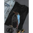 thumbnail image 3 of Lineart Paint Draw Penguin  Shaped T-Shirt Women -Image by Shutterstock, Female Small, 3 of 4