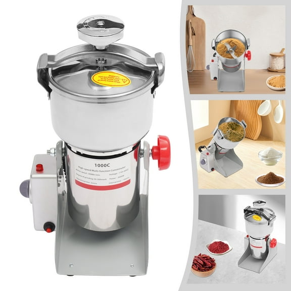 TFCFL 1000g Electric Grain Mill Grinder Commercial Dry Grain Milling Grinder Machine 3600W 30000RPM