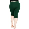 thumbnail image 3 of Stretch Is Comfort Women's Plus Oh So Soft Knee Length Leggings | Adult Xlarge-7x, 3 of 6
