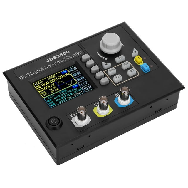 Digital Signal Source Function Signal Generator Signal Generator JDS2800-15MHz Function Signal Generator 2.4in LCD DDS Dual Channel Signal Source AC100-240V
