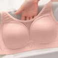 thumbnail image 4 of Bigersell Push up Bra On Sale Women's Solid Color Underwire Oversized Gathering Underwear Daily Bra Sports Bra Style F-1108 Pinks XL, 4 of 5