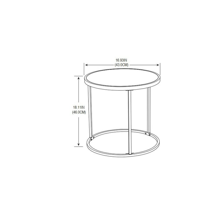 Better Homes Gardens River Oaks 2 Piece Nesting Side Tables